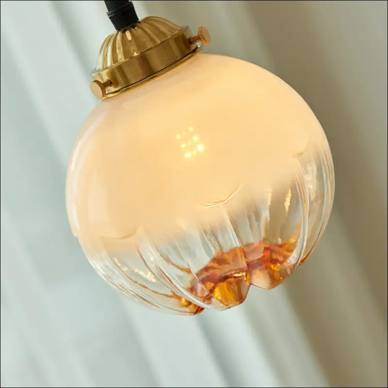 New Japanese Glass Retro Chandelier Nordic Ball