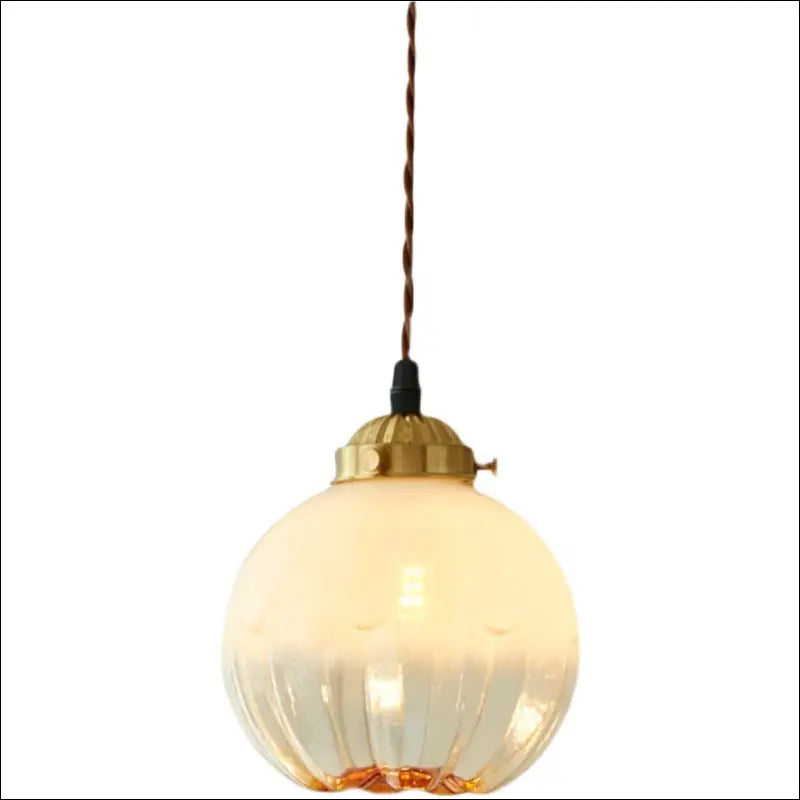 New Japanese Glass Retro Chandelier Nordic Ball