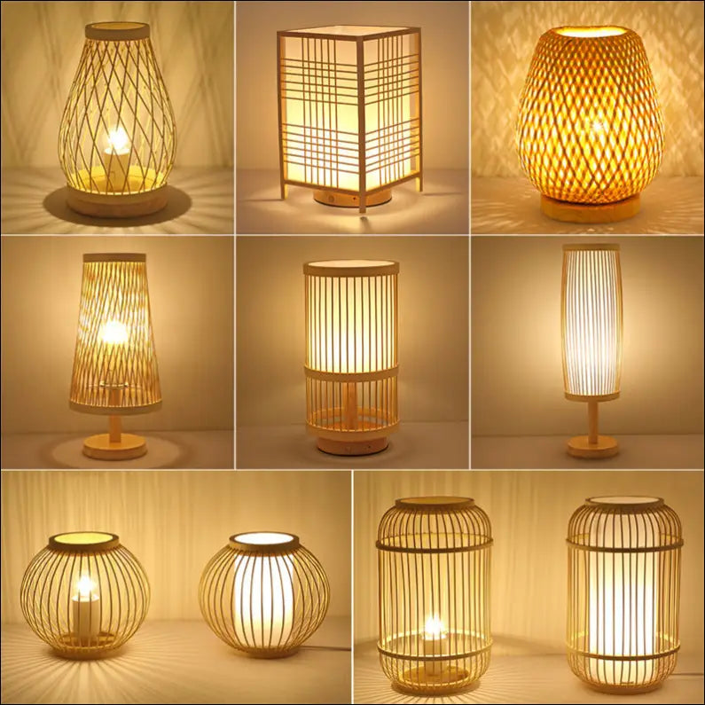 Japanese Style Atmosphere Table Lamp Rechargeable Retro