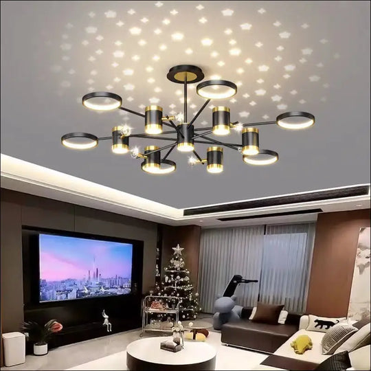 Light Luxury Chandelier Nordic Star Lamp Combination Whole House Package