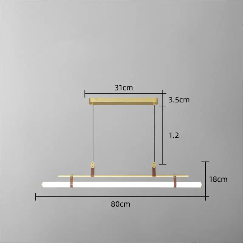 One Line Hanging Lamp For Restaurant Bar Counter