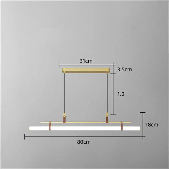 One Line Hanging Lamp For Restaurant Bar Counter