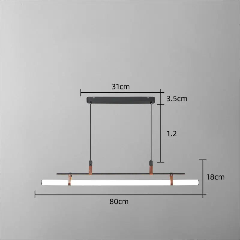 One Line Hanging Lamp For Restaurant Bar Counter