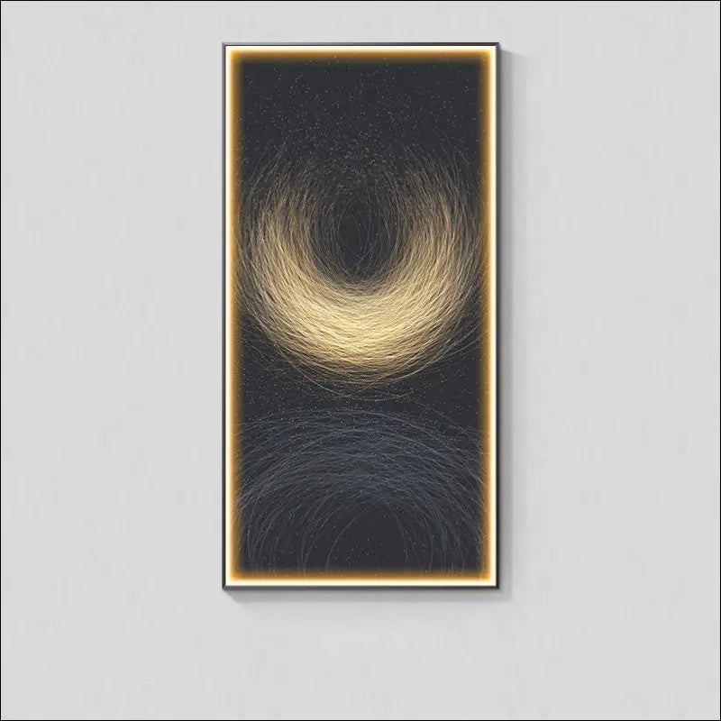 Modern Light Luxury Wall Abstract With Light Hanging Picture