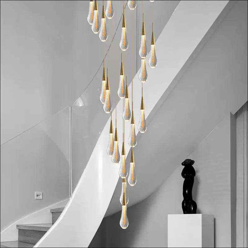 Modern Minimalist Creative Personality Staircase Chandelier