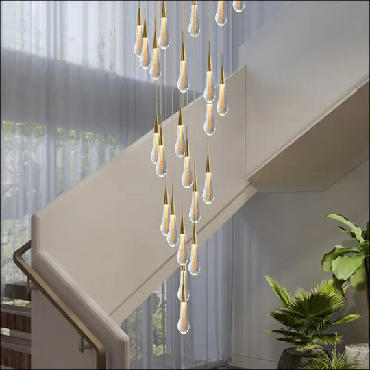 Modern Minimalist Creative Personality Staircase Chandelier