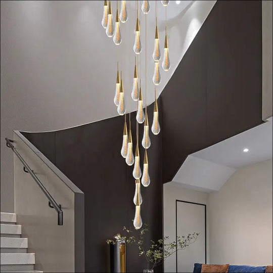 Modern Minimalist Creative Personality Staircase Chandelier