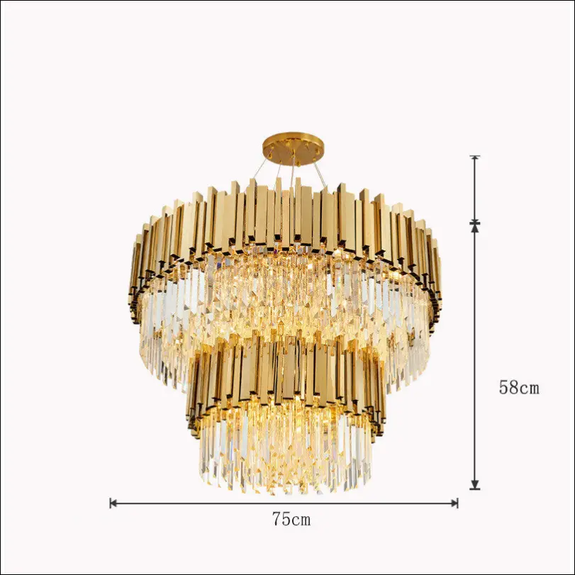 Modern Minimalist Light Luxury Crystal Living Room Glass Round Lamps