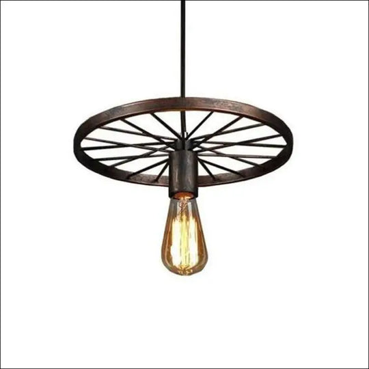 Modern Retro Industrial Pinwheel Wrought Iron Chandelier Creative