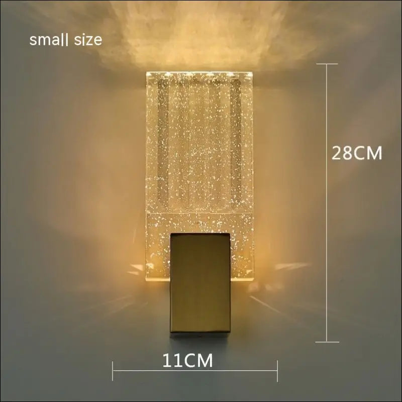 Modern Simple And Light Luxury Crystal Wall Lamp