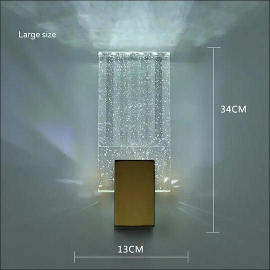 Modern Simple And Light Luxury Crystal Wall Lamp