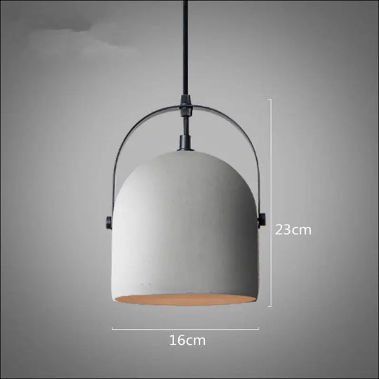 Nordic Cement Simple Creative Personality Loft Art Distressed SingleLamp