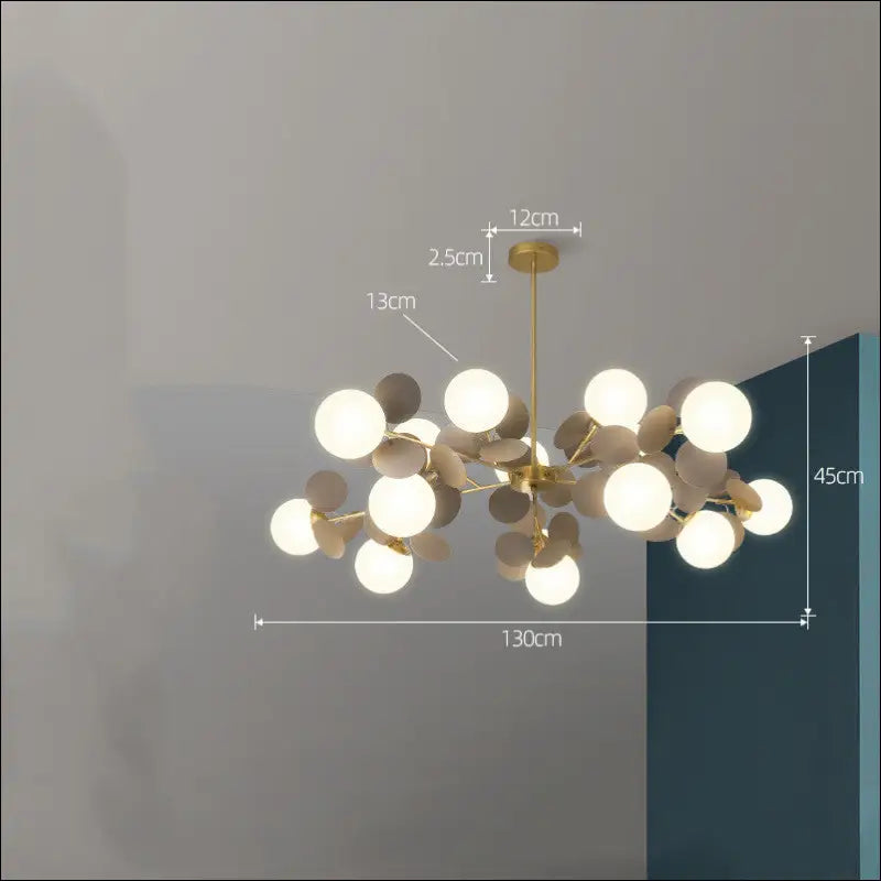 Nordic Chandelier Modern Minimalist Living Room Bedroom Lighting