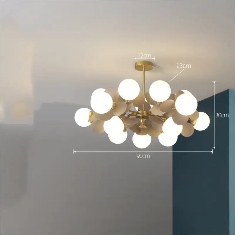 Nordic Chandelier Modern Minimalist Living Room Bedroom Lighting