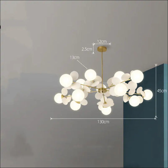 Nordic Chandelier Modern Minimalist Living Room Bedroom Lighting