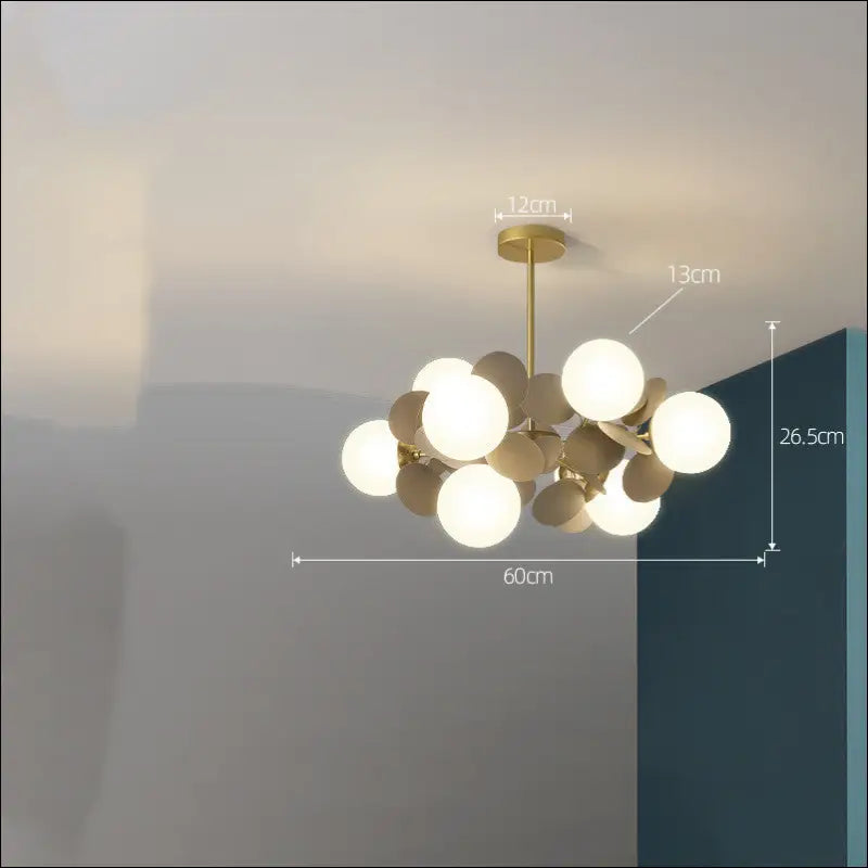 Nordic Chandelier Modern Minimalist Living Room Bedroom Lighting