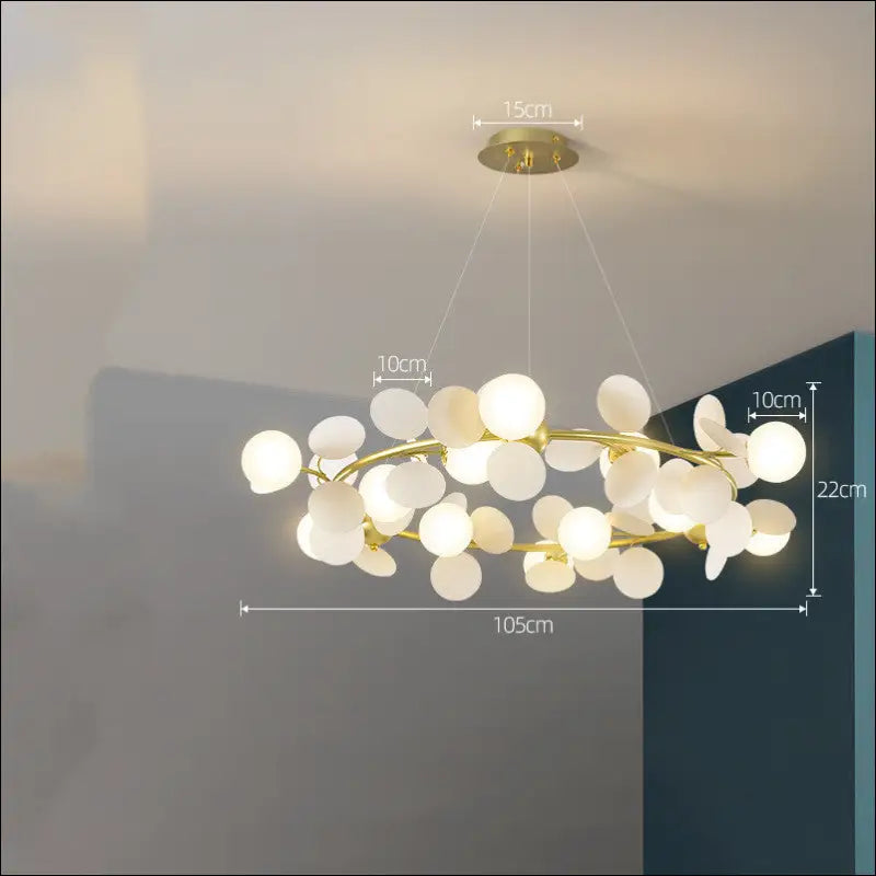 Nordic Chandelier Modern Minimalist Living Room Bedroom Lighting