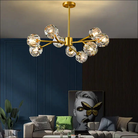 Golden Crystal Luxury Chandelier