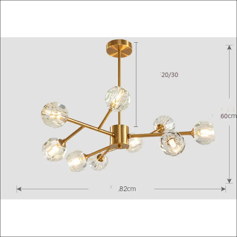 Golden Crystal Luxury Chandelier