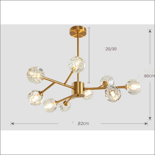 Golden Crystal Luxury Chandelier