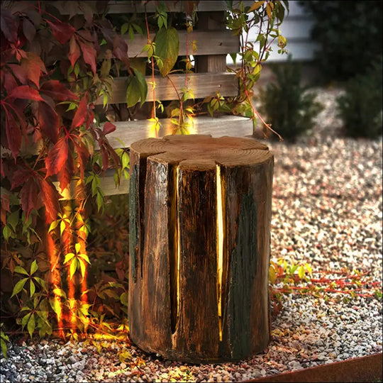 Outdoor Lawn Lamp Country Stump Stump Lamp