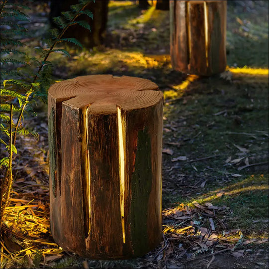 Outdoor Lawn Lamp Country Stump Stump Lamp