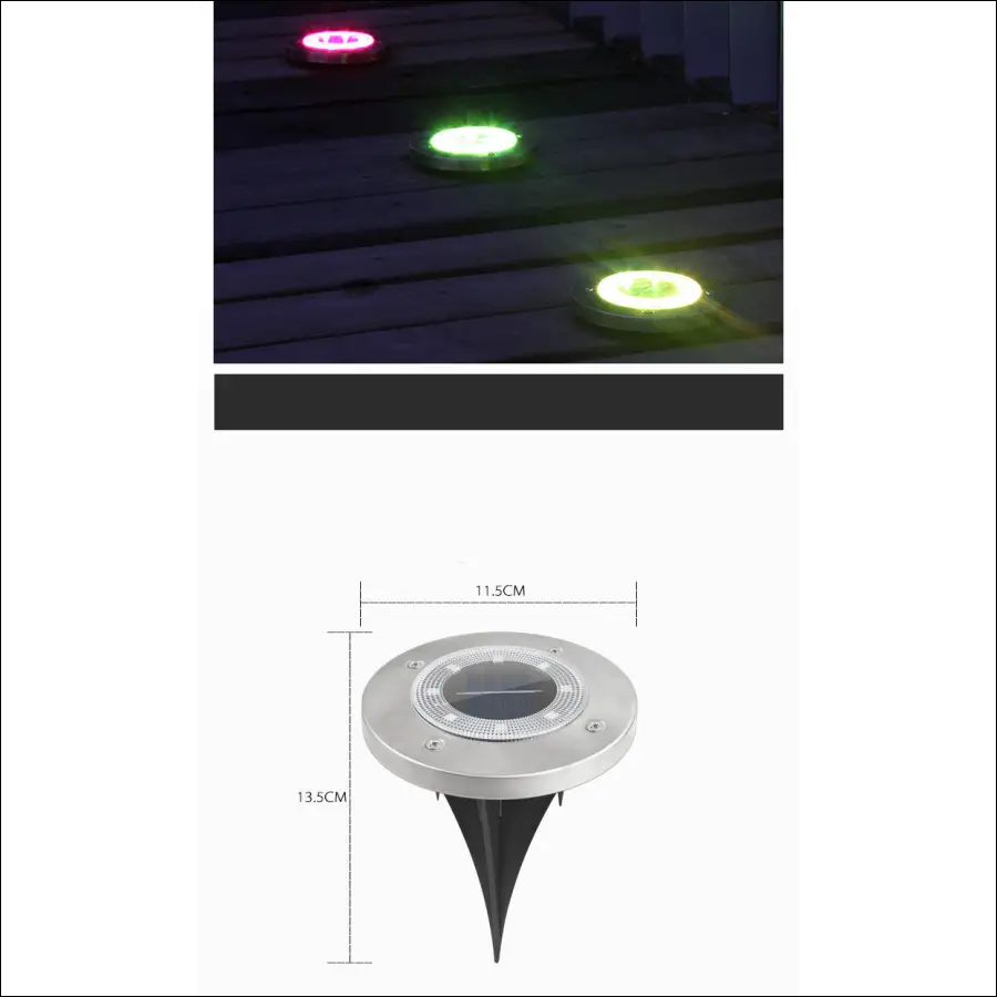 Outdoor Solar Lawn Garden Underground Light