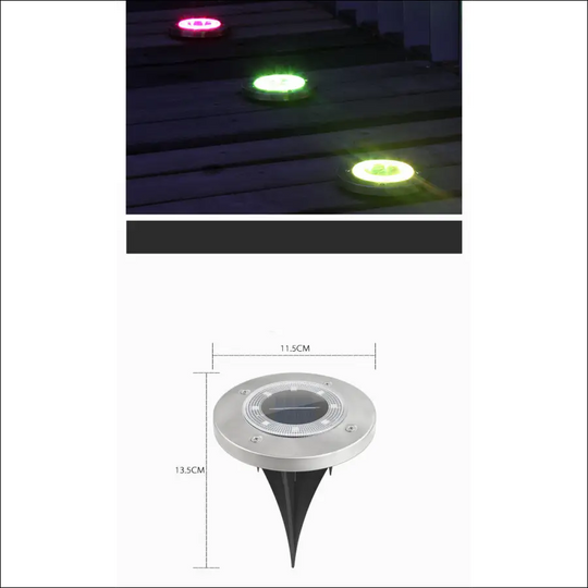 Outdoor Solar Lawn Garden Underground Light