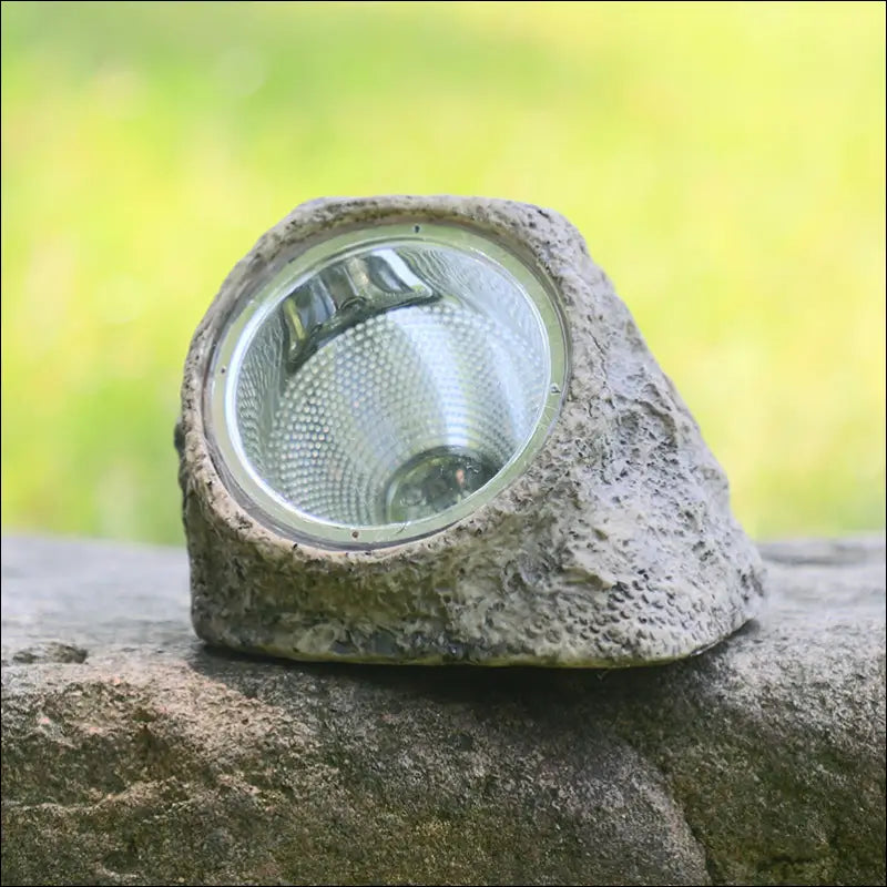 Outdoor Waterproof Resin Solar Stone Light