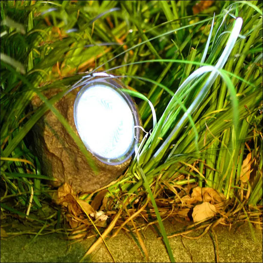 Outdoor Waterproof Resin Solar Stone Light