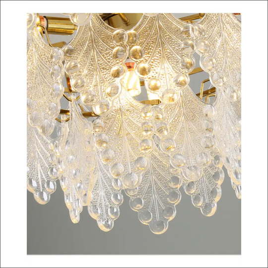 Simple Living Room Glass Chandelier