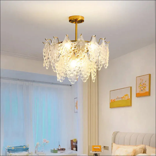 Simple Living Room Glass Chandelier