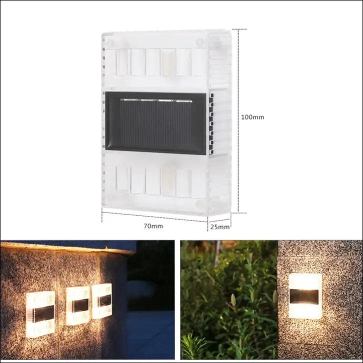 Solar Small Night Outdoor Garden Wall Light Decorative Courtyard