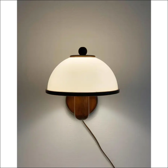 Solid Wood Wall Lamp Glass Bedroom Living Room Decoration