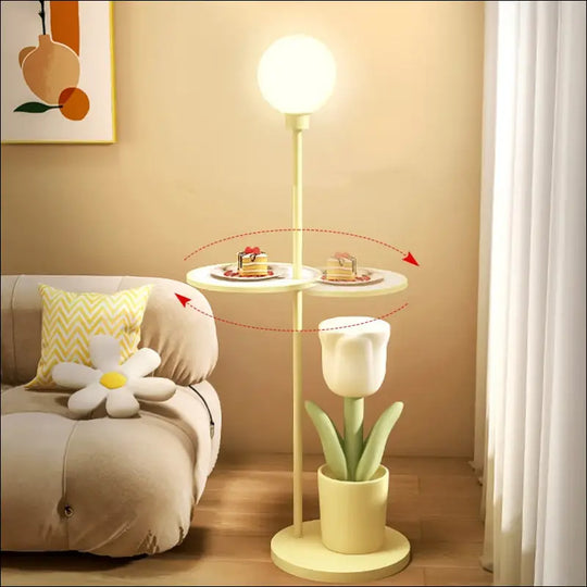 Tulip Floor Lamp Children's Bedroom Bedside Lamp Net Red Decoration Pieces