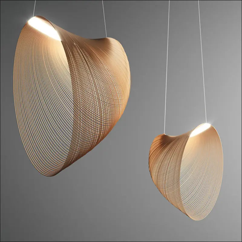 Wooden Restaurant Lamp Designer Postmodern Minimalist